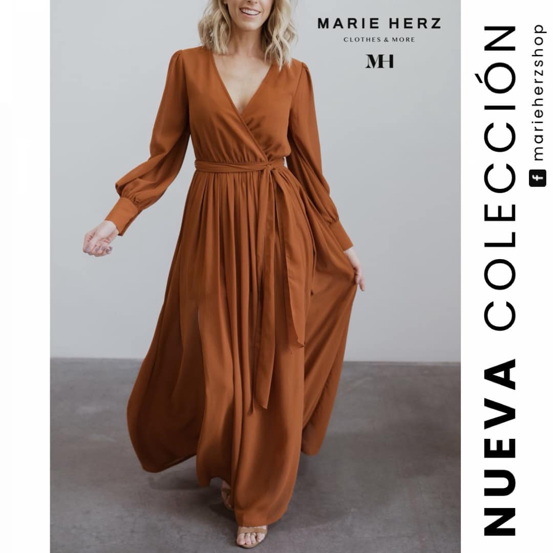 1062104 Maxivestido ocre