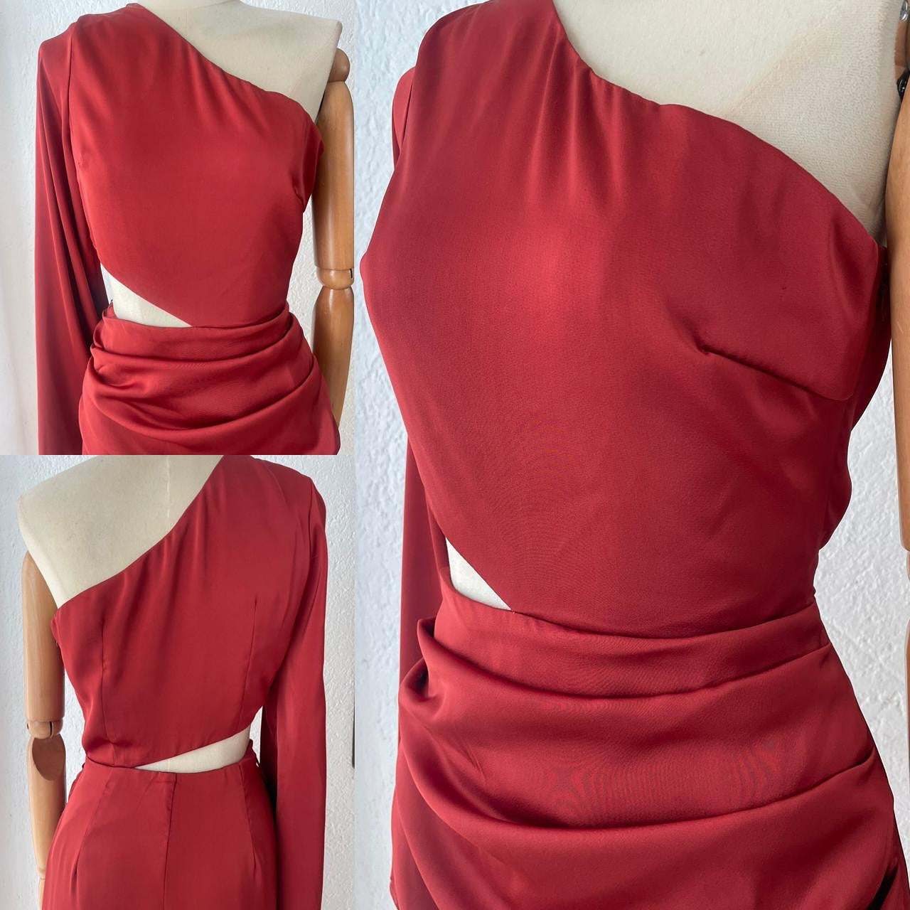 1062137 Vestido ladrillo corto