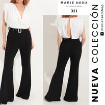 1062555 Jumpsuit blanco con negro