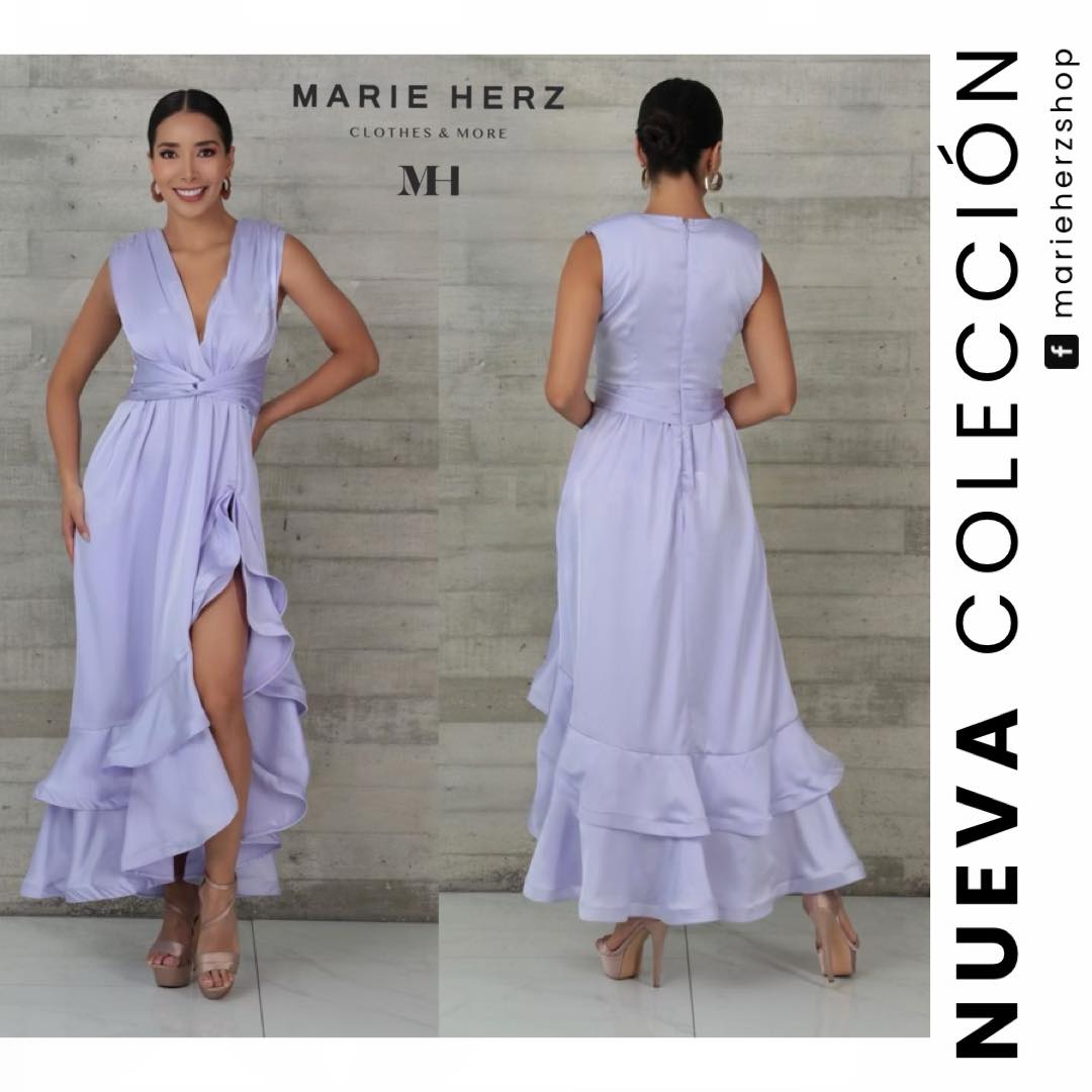 1062788 Vestido satin lila