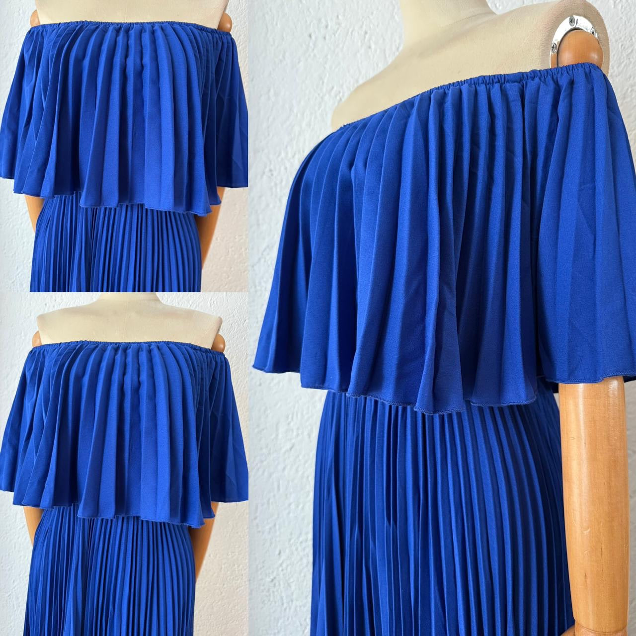 1062937 Maxivestido tablas azul rey