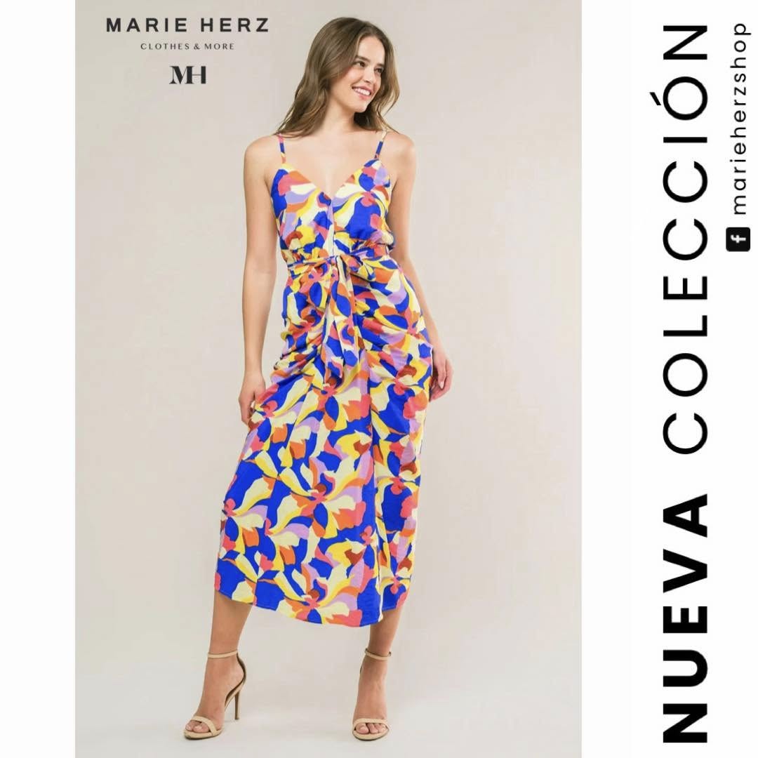 1062955 Vestido estampado colores