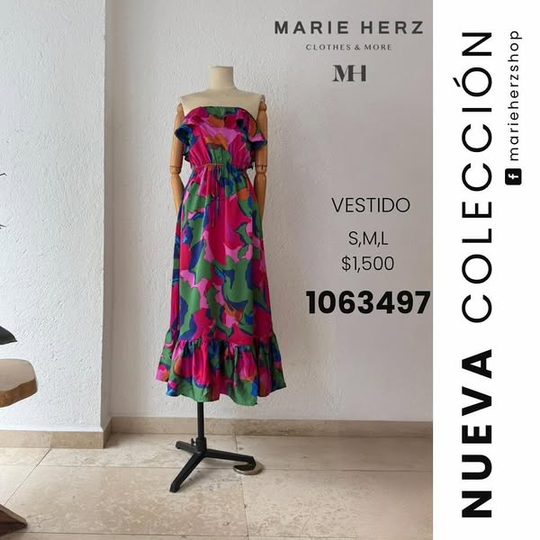 1063497 Vestido colores estampado