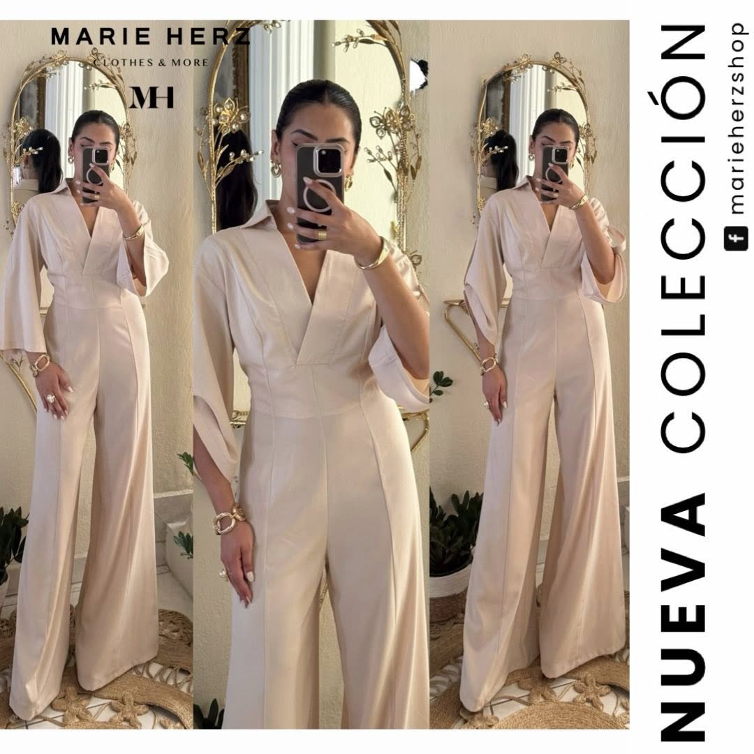 1063575 Jumpsuit beige