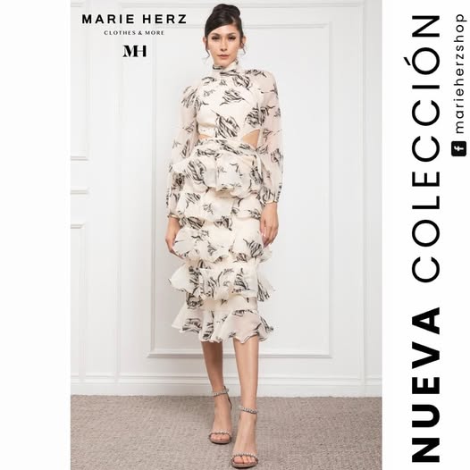 1063641 Vestido olanes cutoff b/n