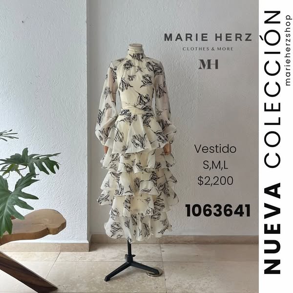 1063641 Vestido olanes cutoff b/n