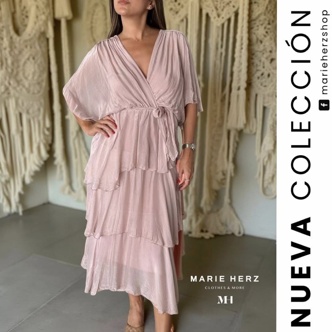 1063858 Vestido seda rosa UT