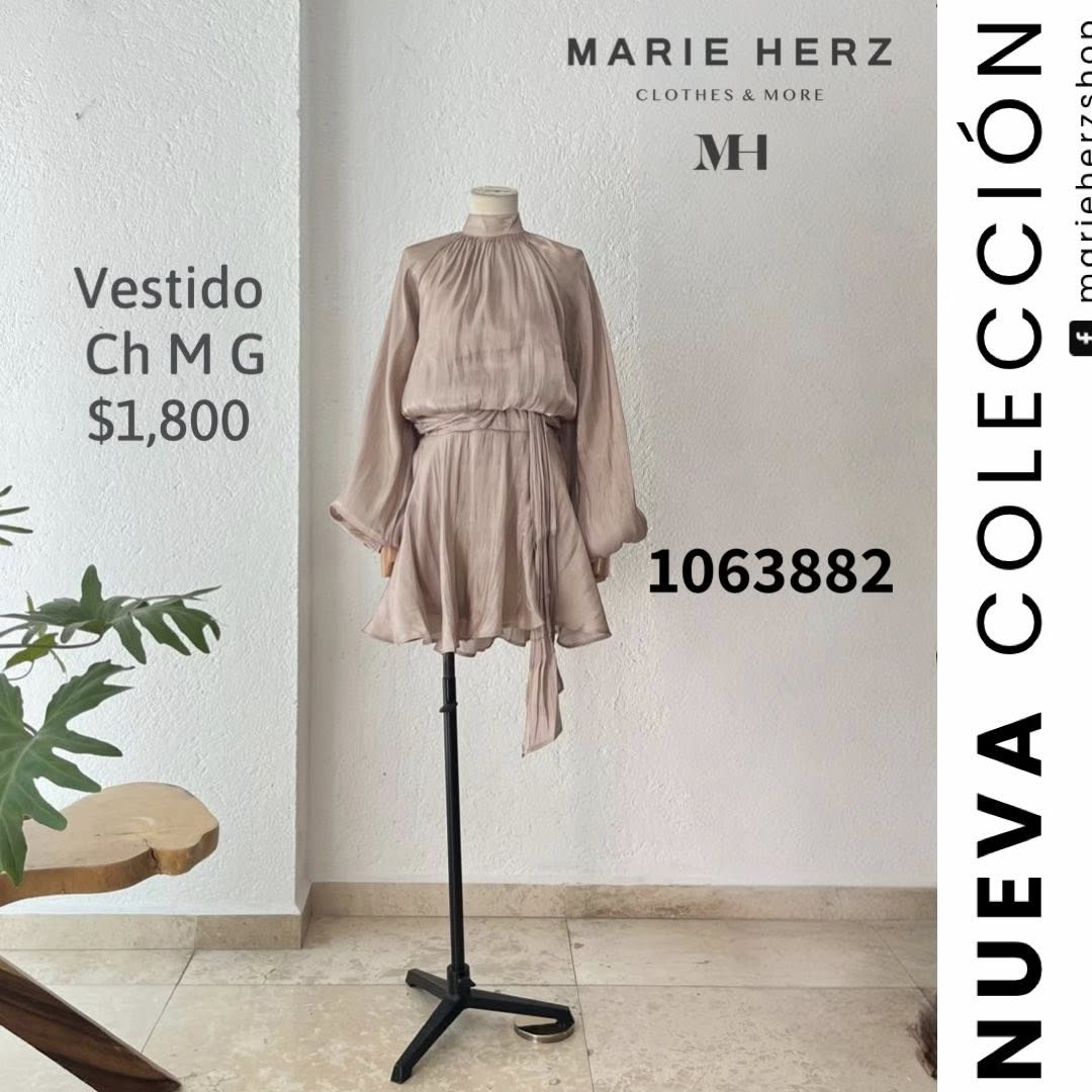 1063882 Vestido corto dorado