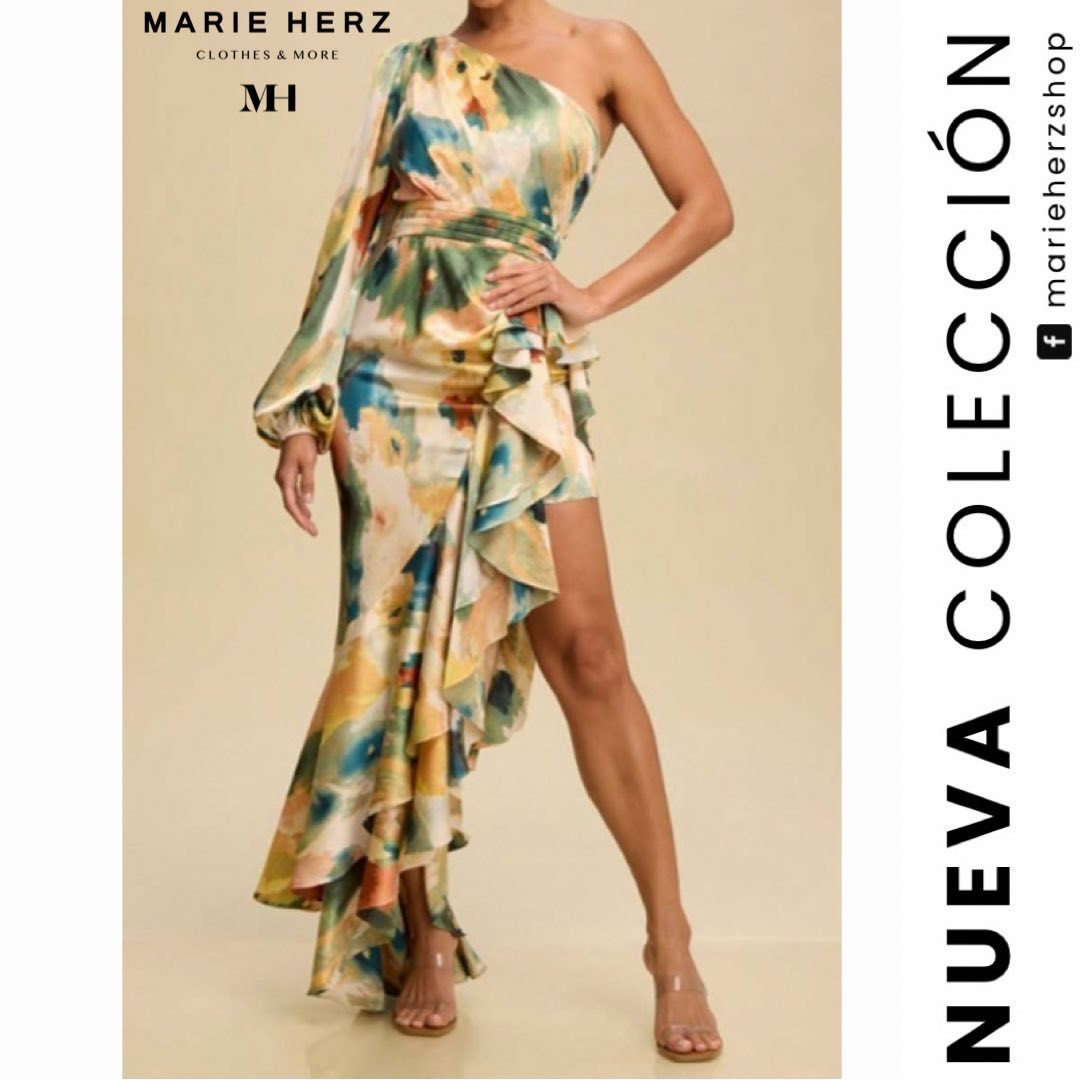 1063942 Vestido estampado otoño manga