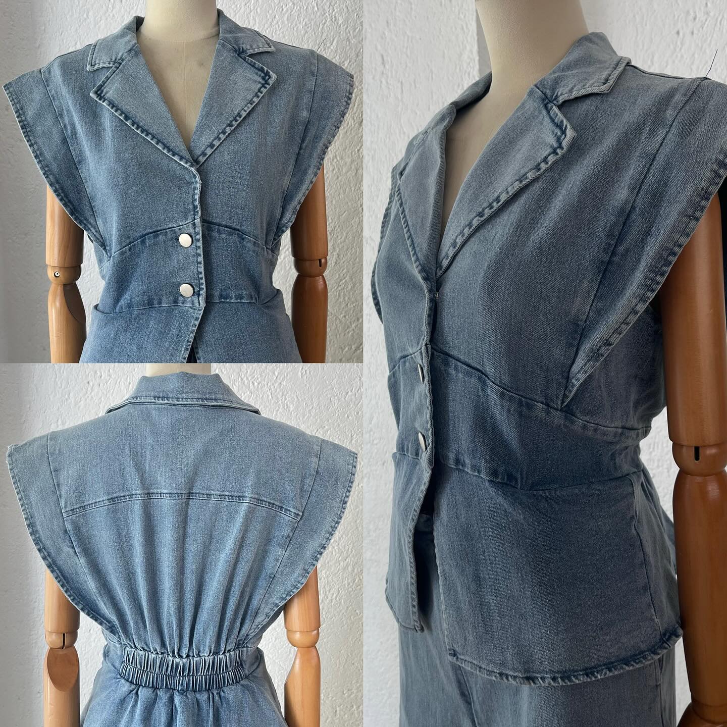 1063975 Jumpsuit mezclilla olán