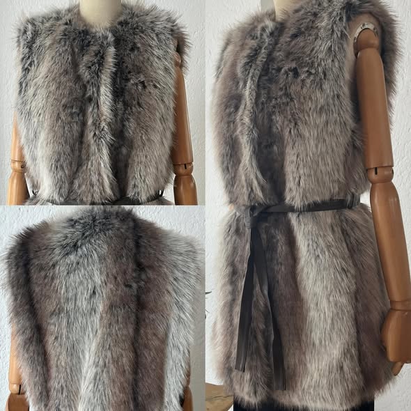 1064212 Chaleco fur piel
