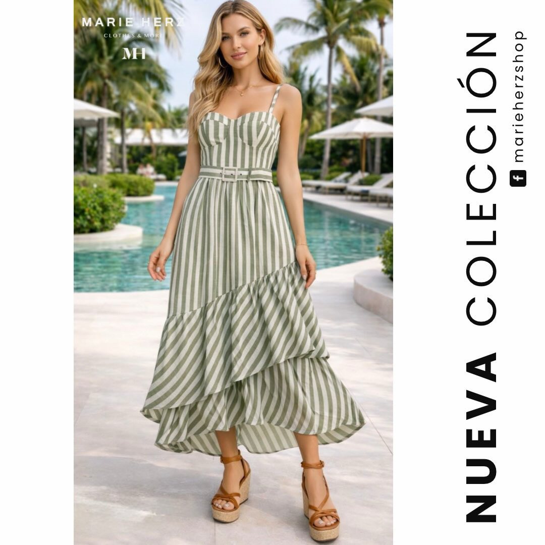 1064395 Set rayas verde