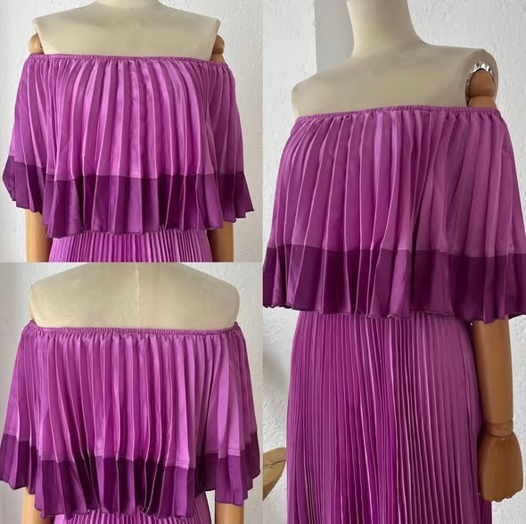 1064709 Vestido tablas rosa