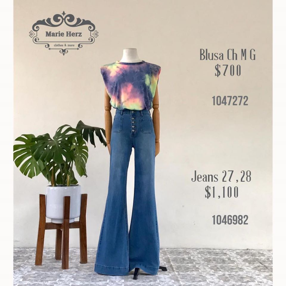 1047150 Blusa hombreras tie dye