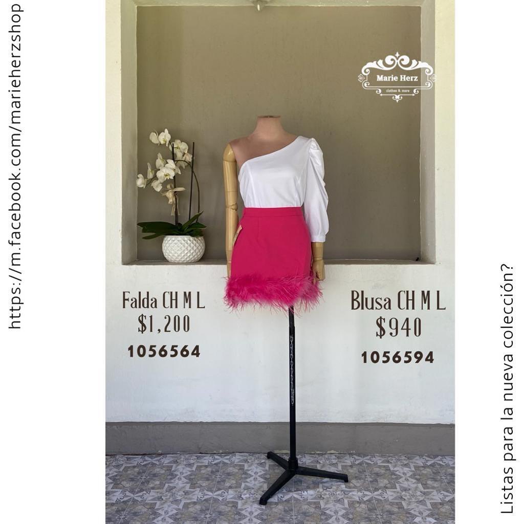 1056594 Blusa blanca manga