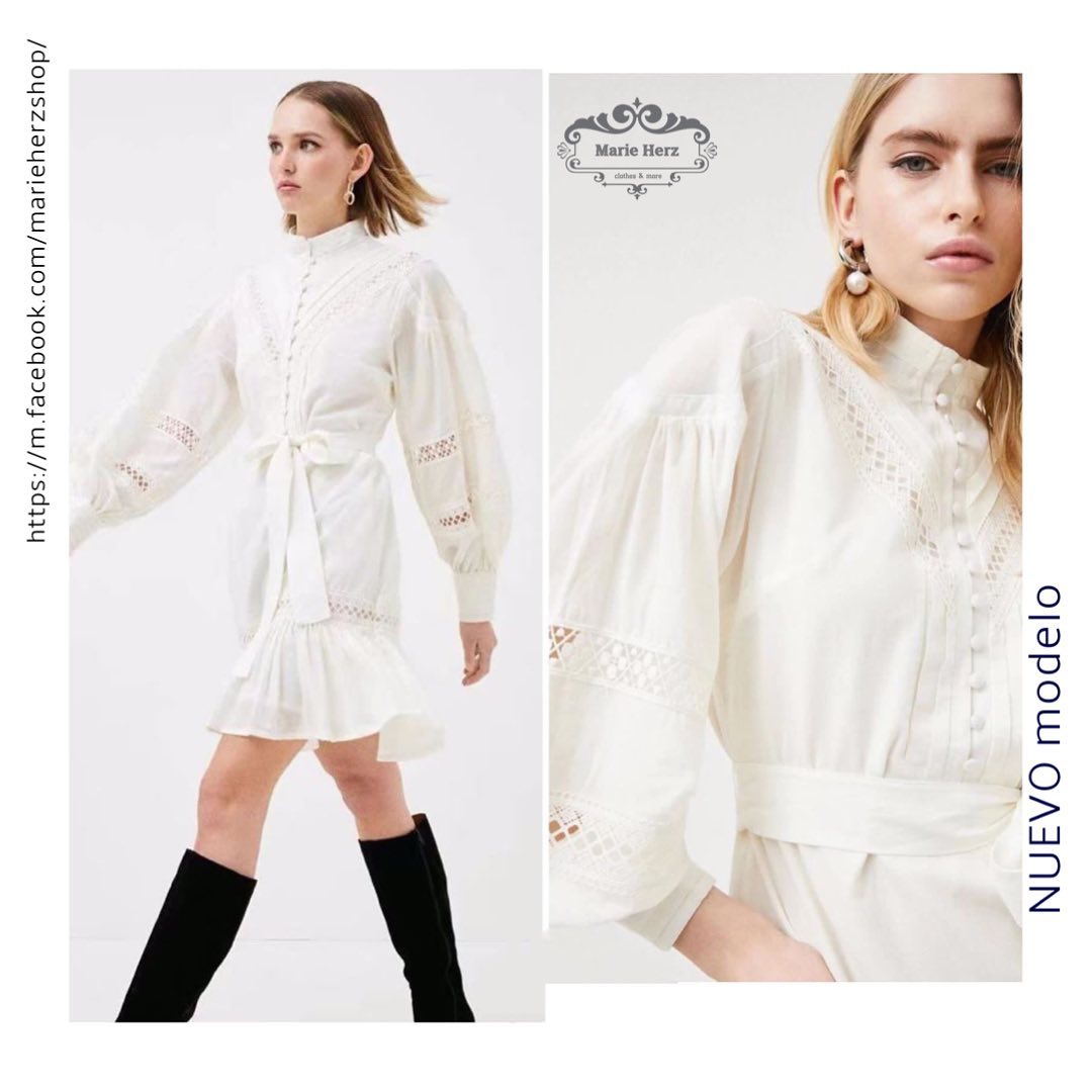 1057377 Vestido blanco corto