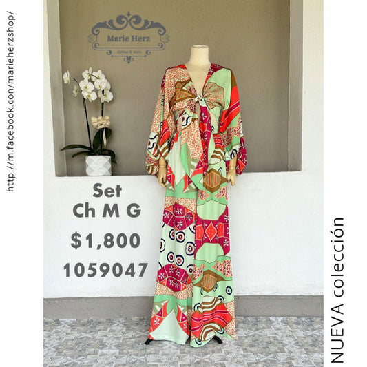 1059047  Set estampado colores