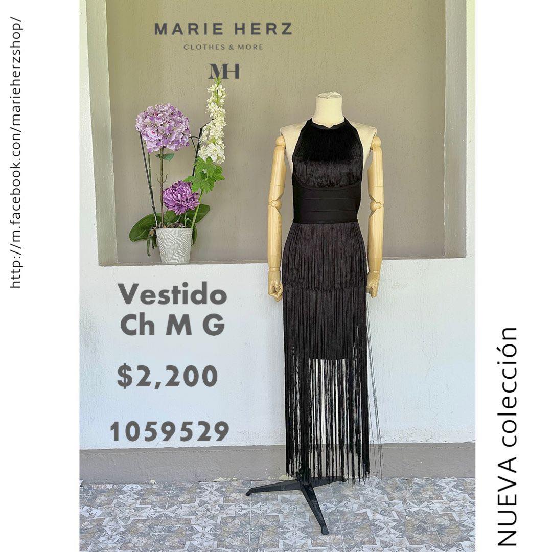 1059529  Vestido tiras negro