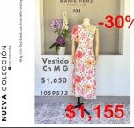 1059573  Vestido flores one shoulder  S