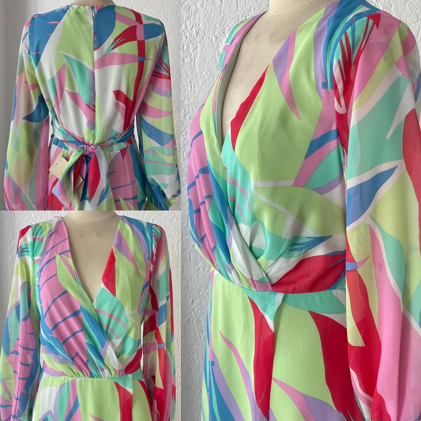1061236  Vestido estampado  menta