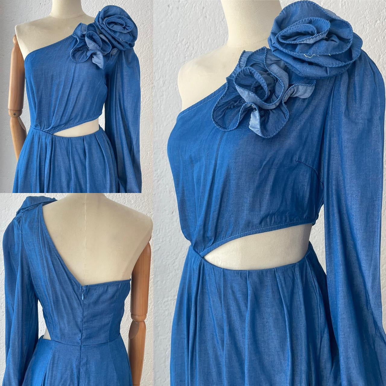 1061589  Vestido Mezlilla manga