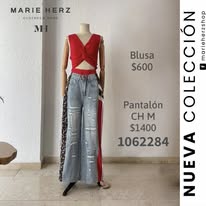 1062284  Jeans linea animal print rojo