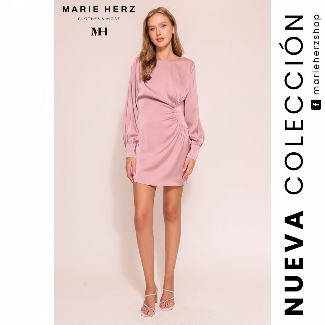 1062356  Vestido corto palo de rosa