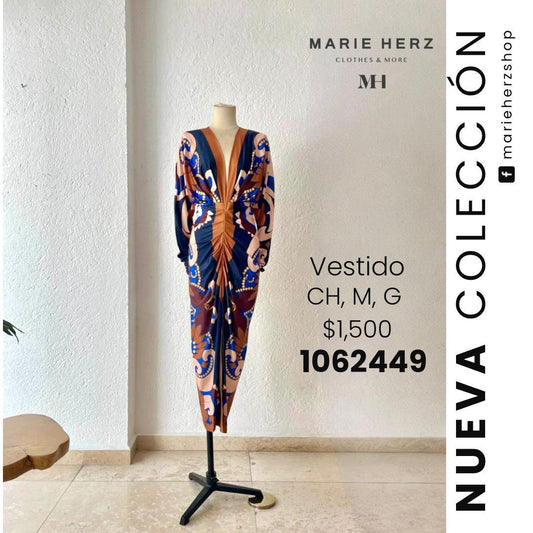 1062449  Vestido licra estampado