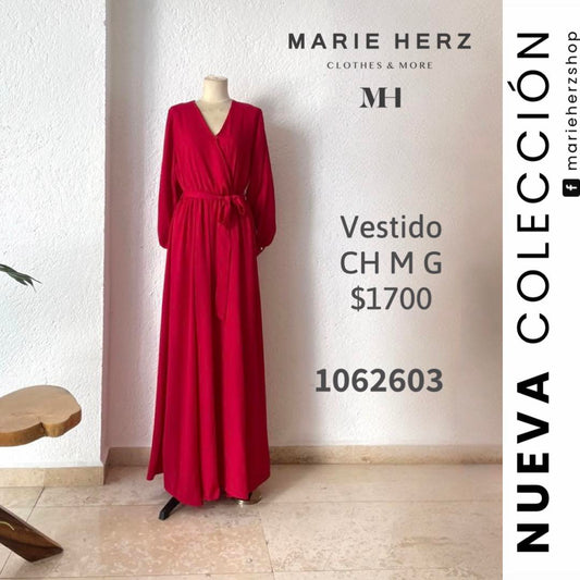 1062602  Maxivestido rojo