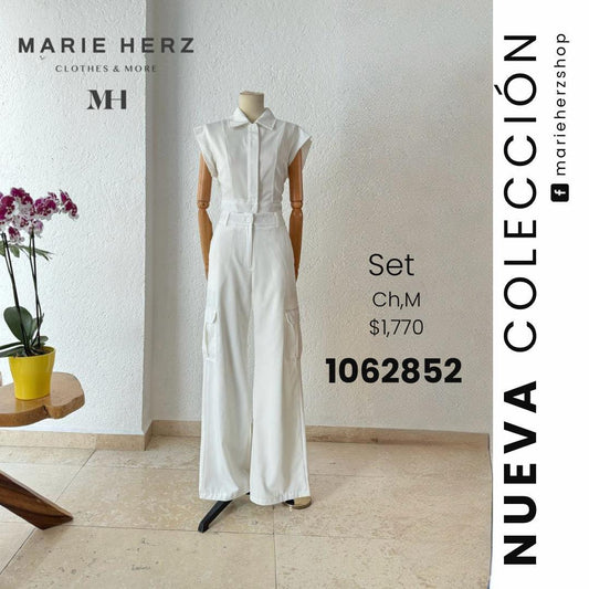 1062851  Set blanco blusa