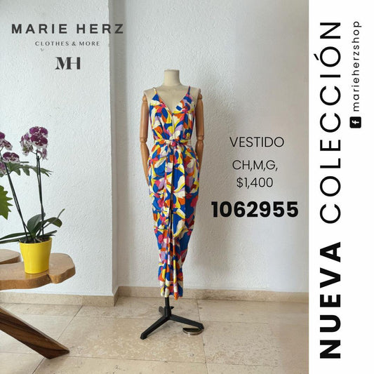 1062955  Vestido estampado colores