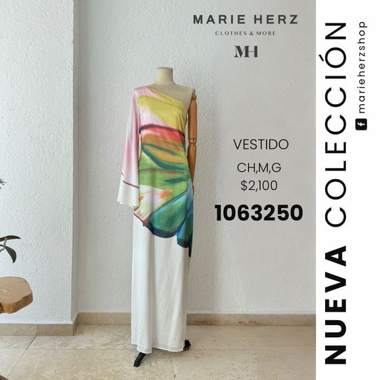 1063250  Vestido blanco colores