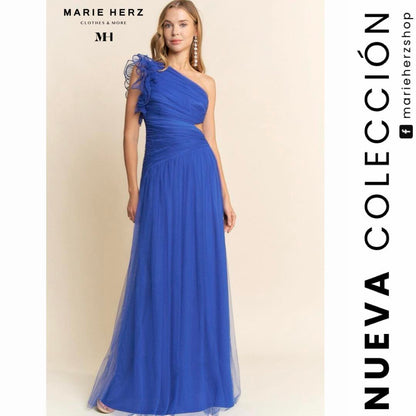 1063530  Vestido azul rey tul