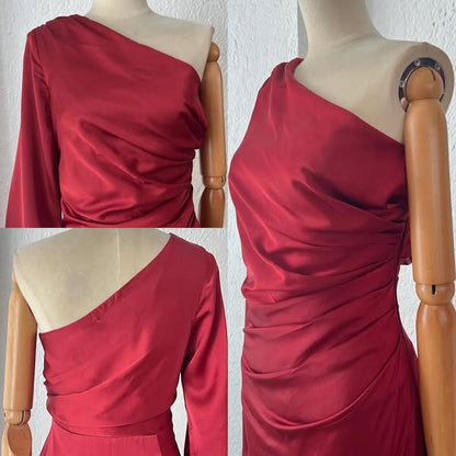 1063928  Vestido ladrillo una manga