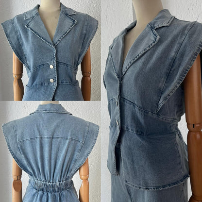 1063975  Jumpsuit mezclilla olán
