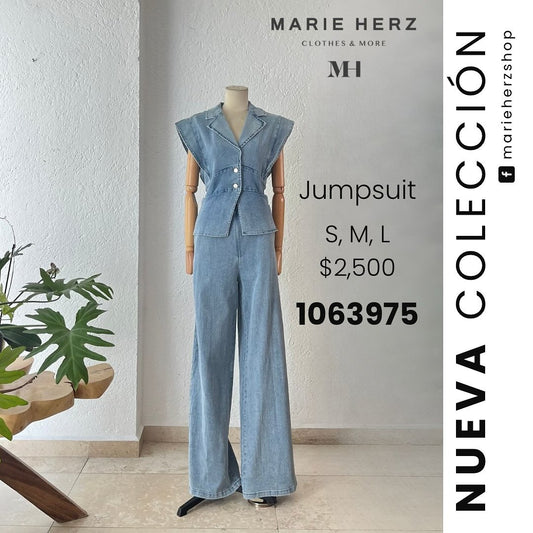 1063975  Jumpsuit mezclilla olán