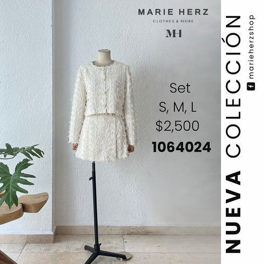 1064023  Set beige hilos