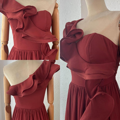 1064033  Vestido terracota olán