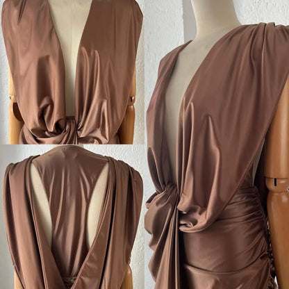 1064165  Vestido licra nude