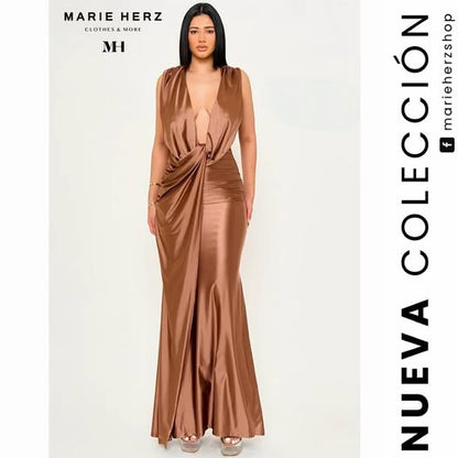 1064165  Vestido licra nude