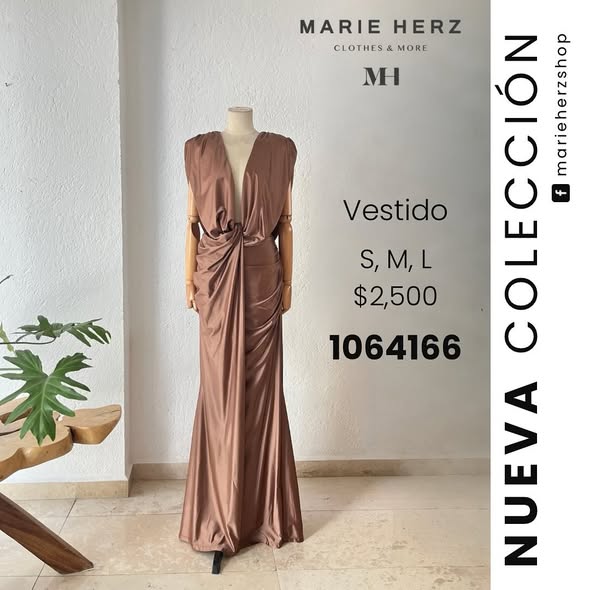 1064165  Vestido licra nude