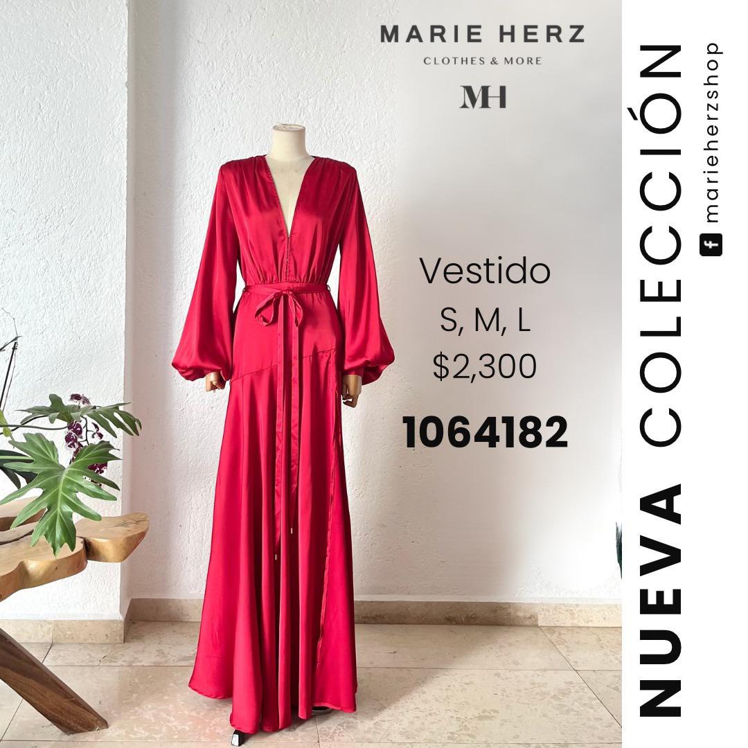 1064182  Maxivestido rojo