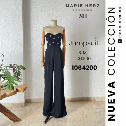 1064200  Jumpsuit strapless brillos