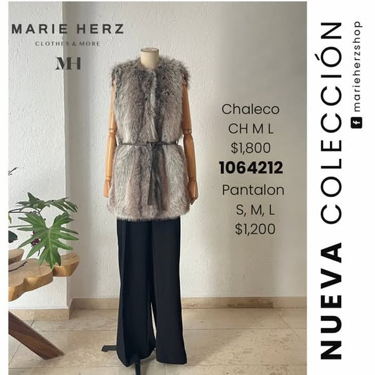 1064212  Chaleco fur piel