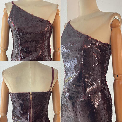 1064223  Blusa lentejuela vino