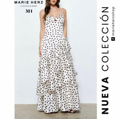 1064281  Vestido puntos olanes