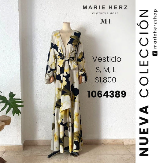 1064389  Vestido estampado flores