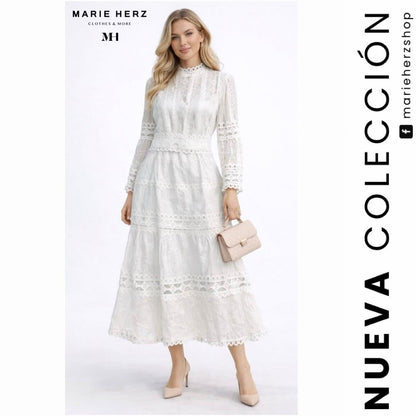 1064392  Set blanco encaje