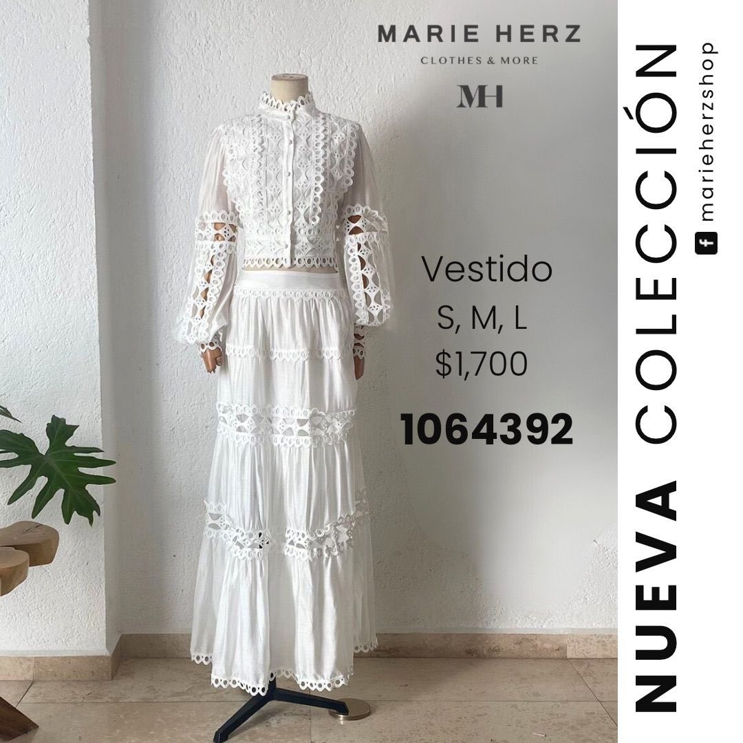 1064392  Set blanco encaje