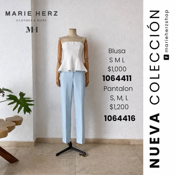 1064416  Pantalón azul cielo